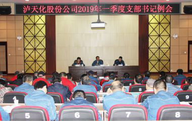 火博体育股份公司召开2019年一季度支部书记例会