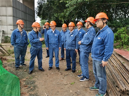 火博体育股份公司领导深入施工项目和生产现场检查指导工作