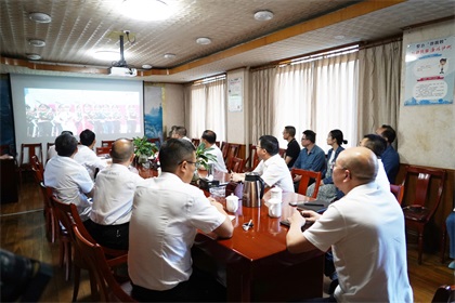 火博体育股份公司领导班子和各基层党组织集体收看庆祝中国共产党成立100周年大会
