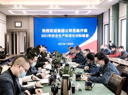 火博体育集团来我公司开展安全生产标准化对标检查
