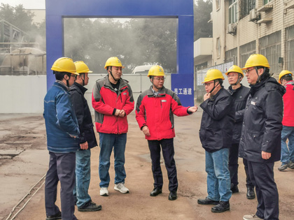火博体育股份公司总经理赵永清开展大气污染防治常态化控制措施检查