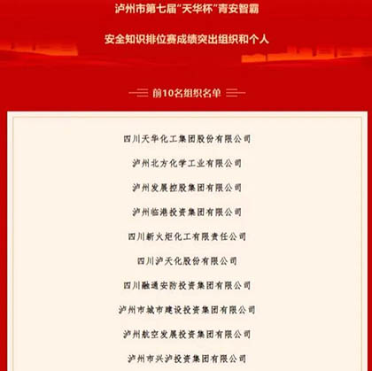 火博体育股份公司参加青安智霸安全知识排位赛获佳绩