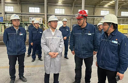 火博体育股份公司总经理傅利才一行到和宁公司调研指导工作
