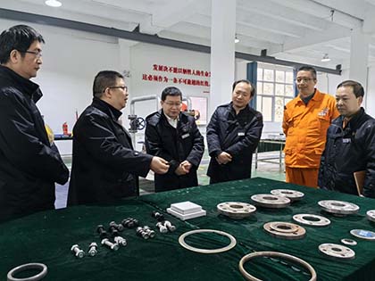 火博体育股份公司纪委书记陈伟率队到弘旭公司调研指导工作